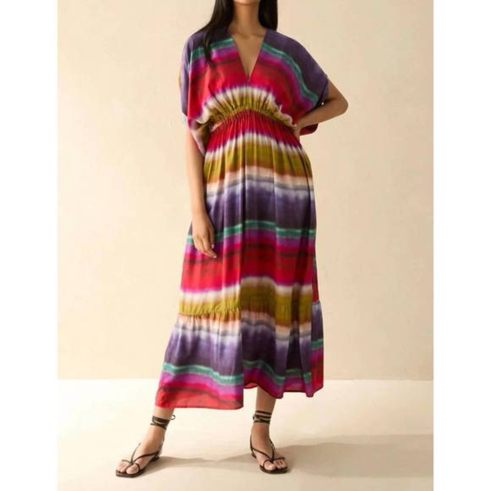 NWT Marie Oliver Venus Caftan in Sandscape